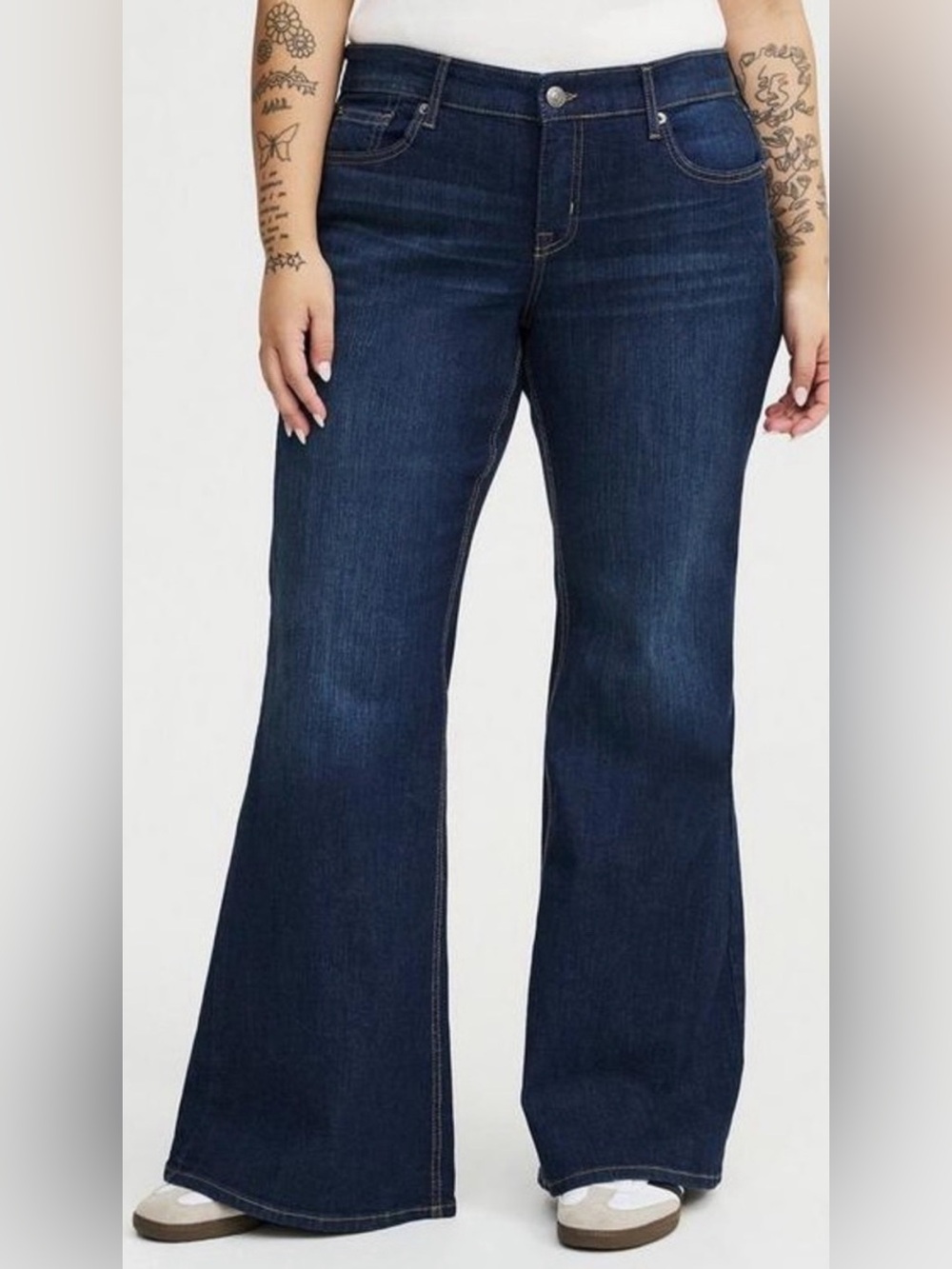 torrid Low-Rise Baggy Flare Vintage Stretch Jeans